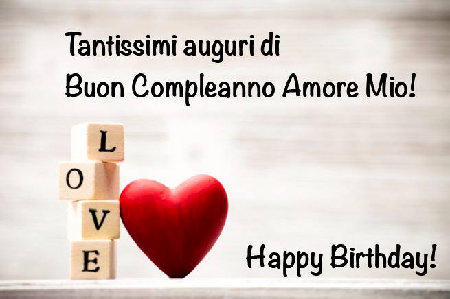 immagini auguri di buon compleanno amore mio cuore