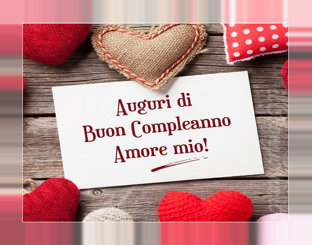 immagini auguri di buon compleanno amore mio cuori