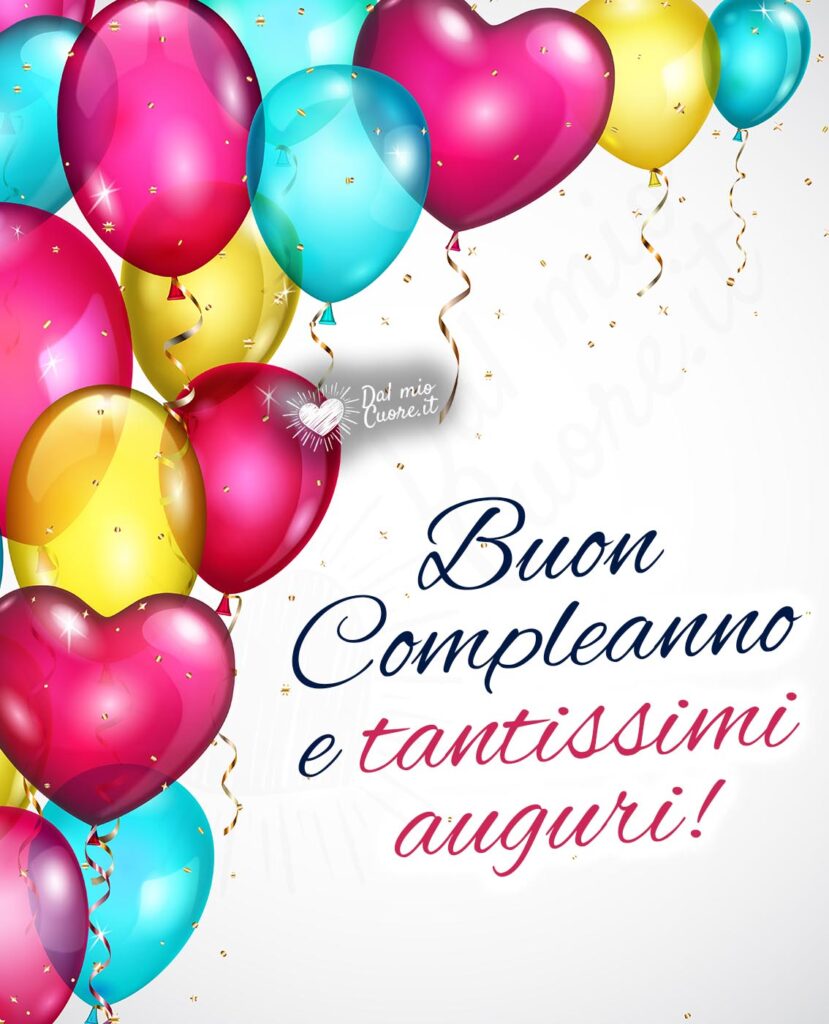 immagini cartoline auguri divertenti buon compleanno palloncini festa