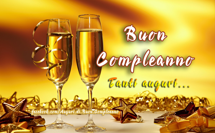 immagini cartoline auguri divertenti buon compleanno spumante
