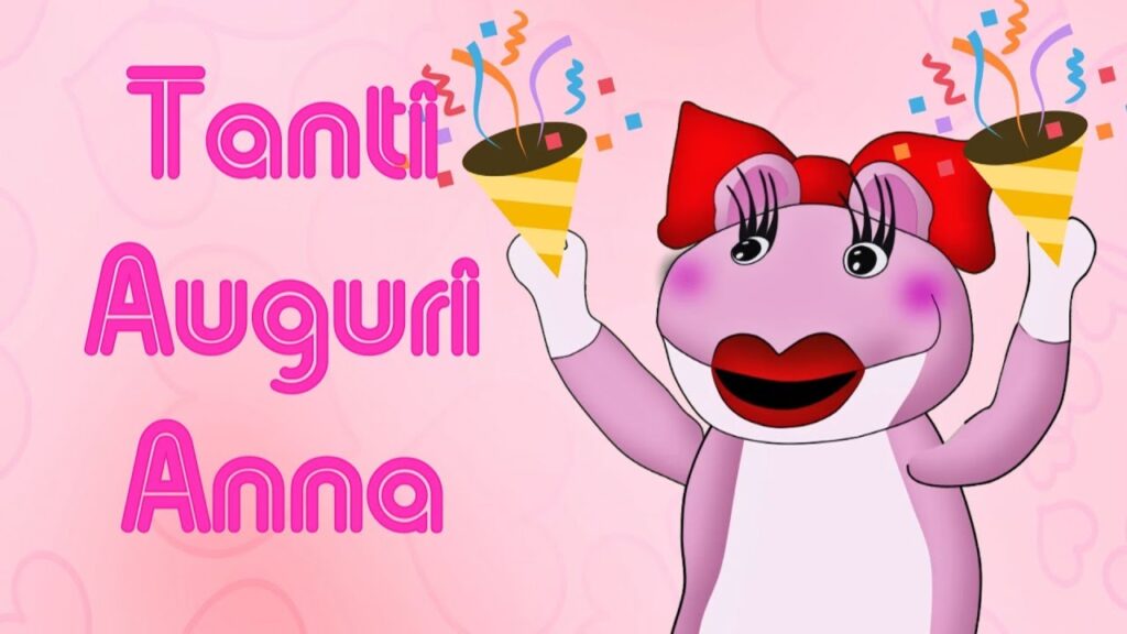 immagini cartoline tanti auguri Anna festa