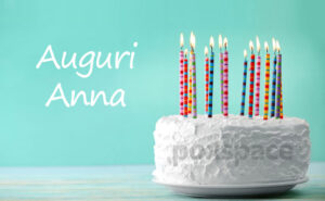 immagini cartoline tanti auguri Anna torta candeline