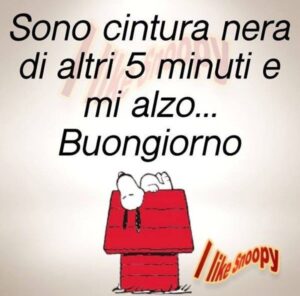 immagini divertenti buongiorno buona domenica Snoopy