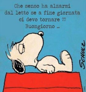 immagini divertenti buongiorno buona domenica Snoopy