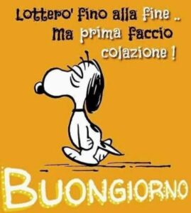 immagini divertenti buongiorno buona domenica Snoopy
