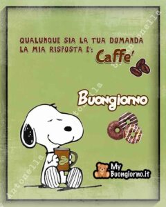 immagini divertenti buongiorno buona domenica Snoopy