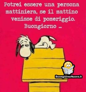 immagini divertenti buongiorno buona domenica Snoopy