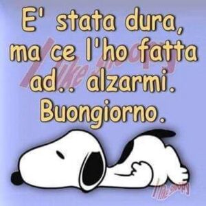 immagini divertenti buongiorno buona domenica Snoopy