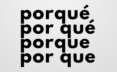 Diferencia entre porque, porqué, por que y por qué
