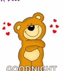 gif abbraccio buonanotte di cuore goodnight