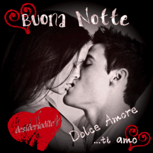 gif bacio della buonanotte