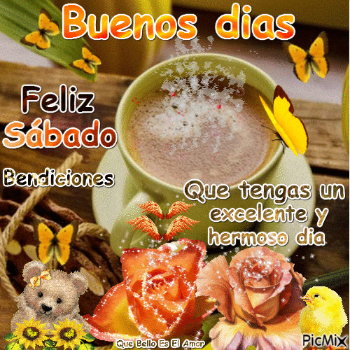 gif buenos dias feliz sabado bendiciones