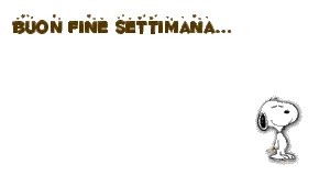 gif buon weekend buon fine settimana Snoopy