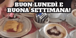 gif divertenti buon lunedì colazione caffè col cuore