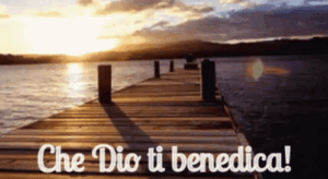 GIF immagini cristiane cattoliche buonanotte Dio ti benedica