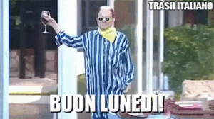 gif divertenti buon lunedì Malgioglio