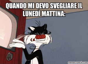 gif divertenti buon lunedì mattina schiaffi gatto Tom