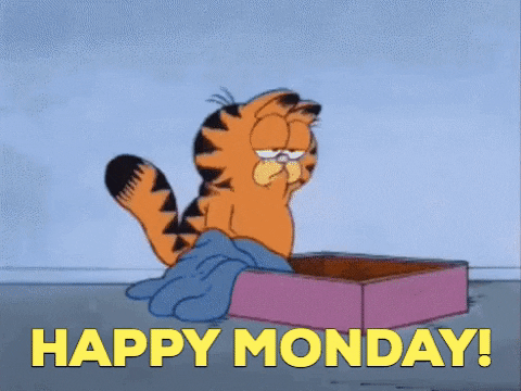 gif divertenti buon lunedì funny happy monday Garfield