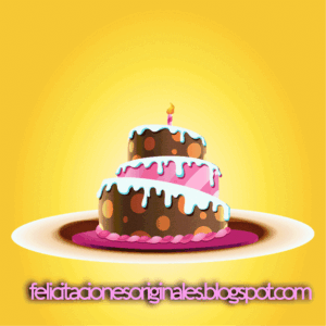 gif de feliz cumpleaños torta velas globos regalos