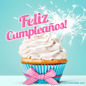 gif de feliz cumpleaños tarta y vela