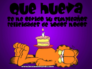 gif de feliz cumpleaños atrasado garfield