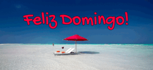 gif feliz domingo playa