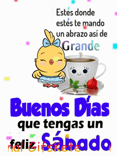 gif feliz sabado buenos dias