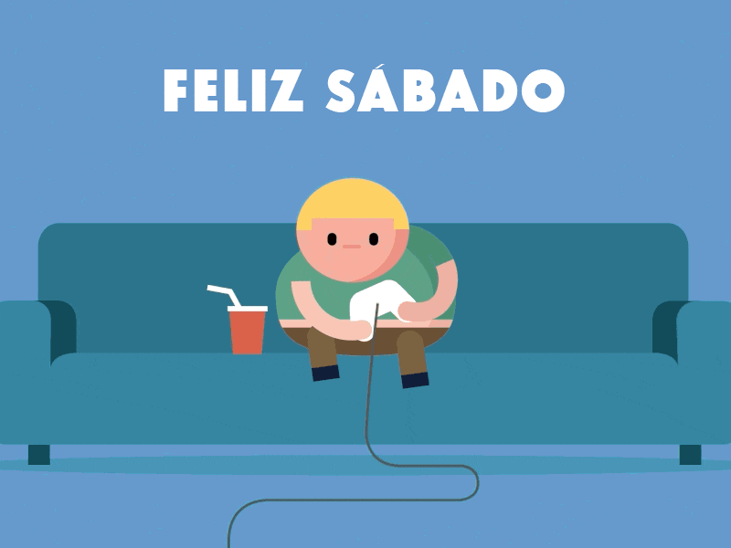 gif feliz sabado con juegos