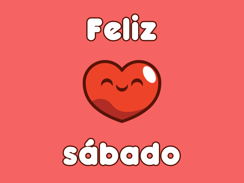 gif feliz sabado de corazon