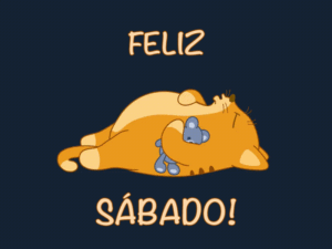 gif feliz sabado a dormir