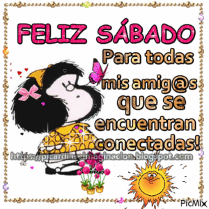 gif feliz sabado con Mafalda