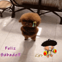gif feliz sabado con baile
