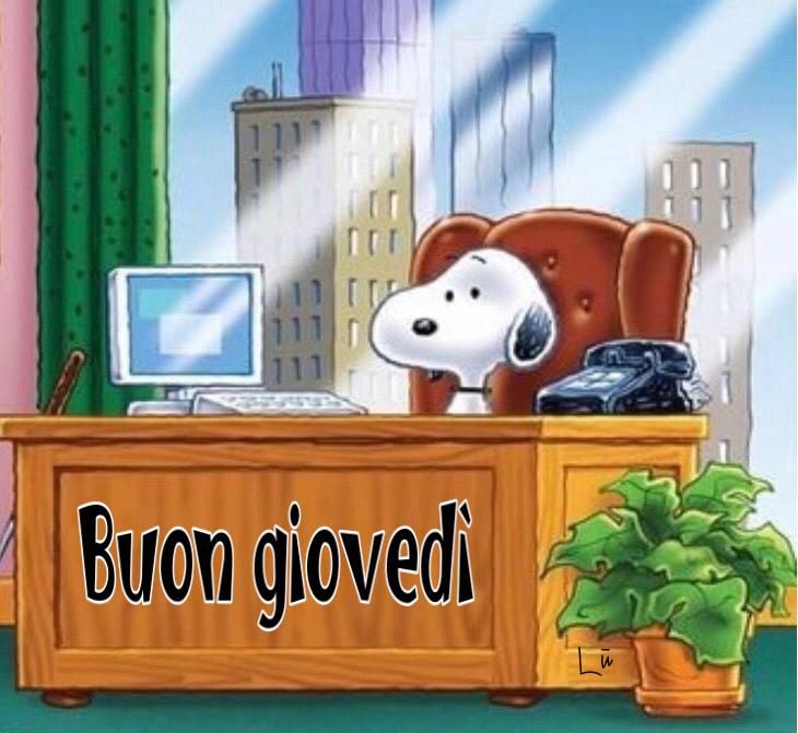 immagini buon giovedì Snoopy