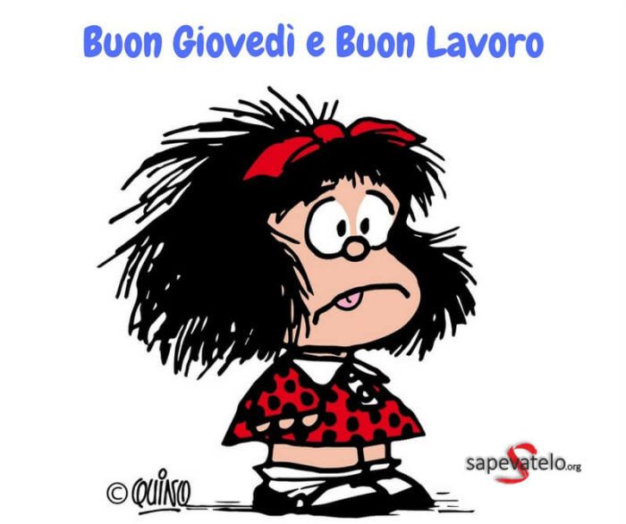 immagini divertenti buon giovedì Mafalda