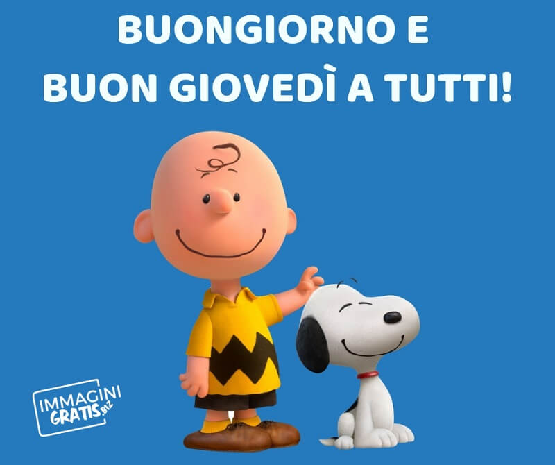 immagini buon giovedì Snoopy Charlie Brown