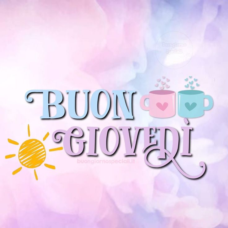 immagini buon giovedì con il cuore sole e caffè