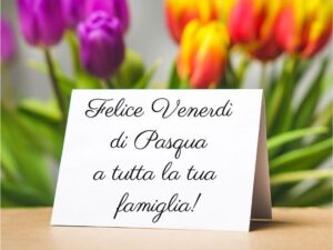 immagini cattoliche cristiane felice venerdì di Pasqua a tutta la famiglia