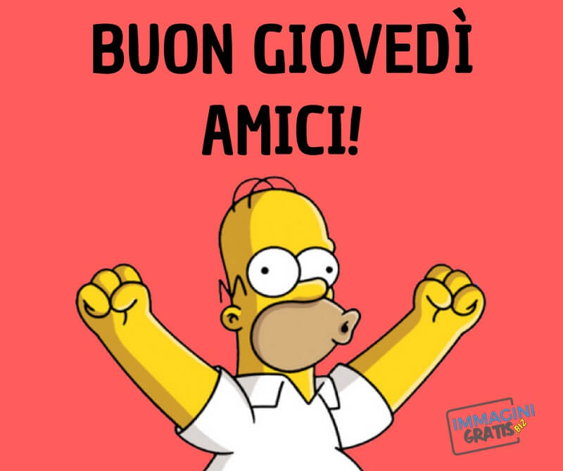 immagini divertenti buon giovedì Home Simpson