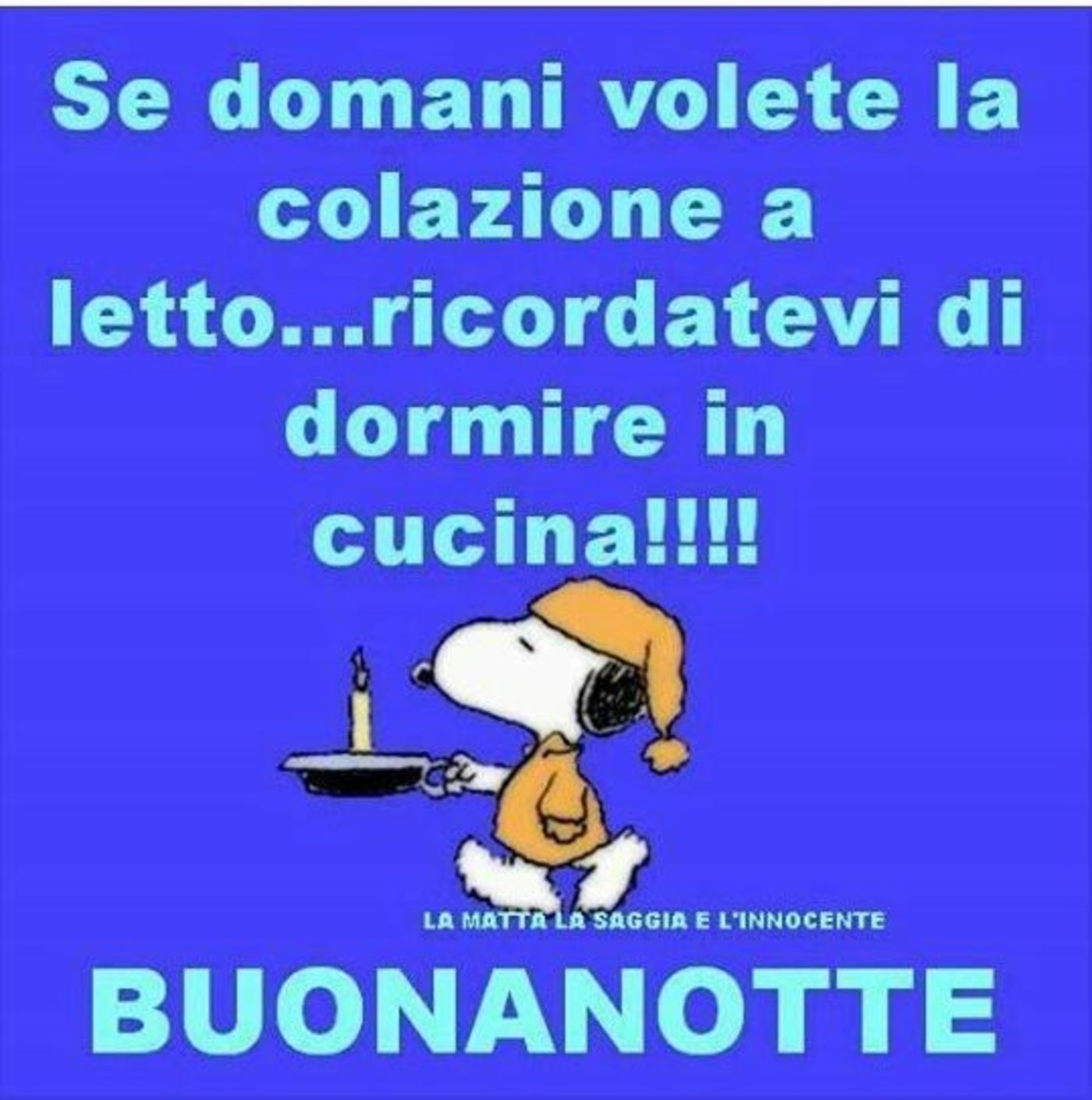 immagini divertenti buonanotte Snopy
