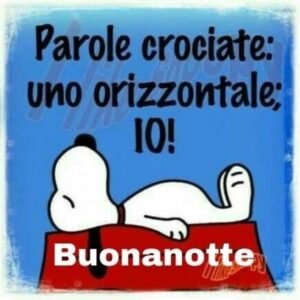 immagini divertenti buonanotte Snoopy