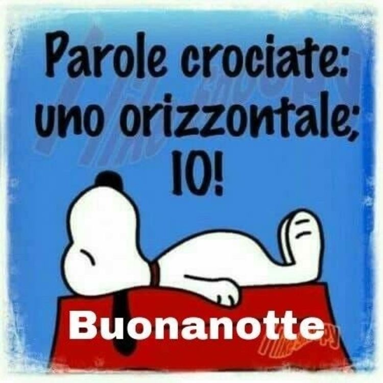 immagini divertenti buonanotte Snoopy