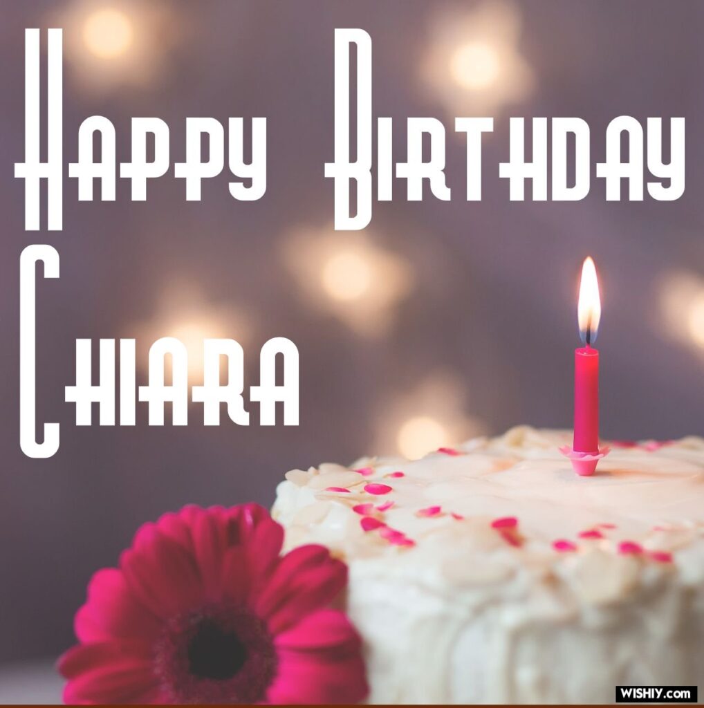 immagini cartoline buon compleanno happy birthday Chiara torta candeline