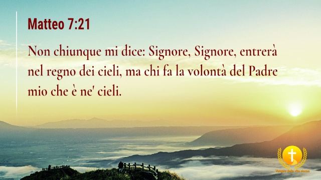 immagini cristiane cattoliche versi della bibbia Matteo 7:21