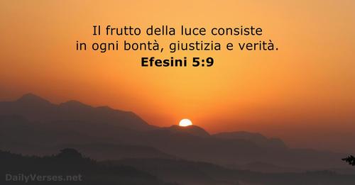 immagini cristiane cattoliche versi della bibbia Efesini 5:9