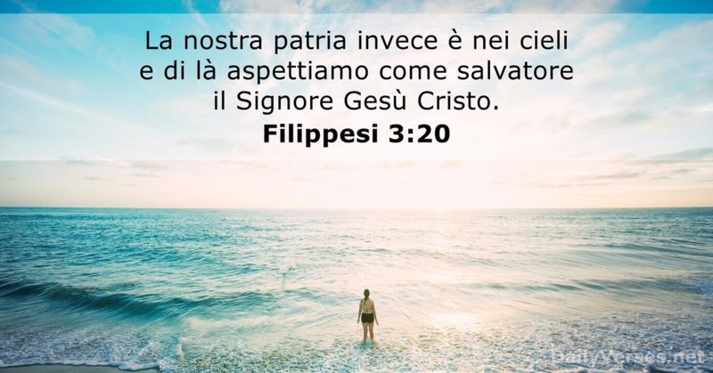 immagini cristiane cattoliche versi della bibbia filippesi 3:20