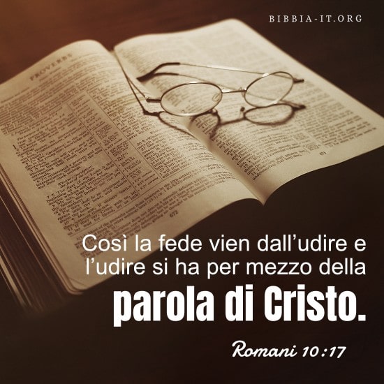 immagini cristiane cattoliche versi della bibbia romani 10:17