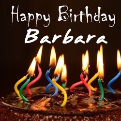 immagini cartoline buon compleanno happy birthday auguri Barbara torta candeline