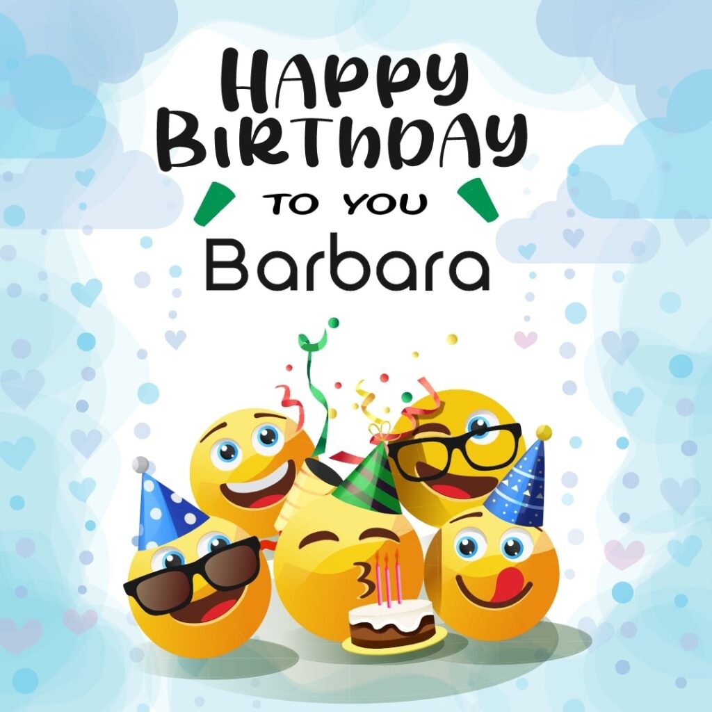 immagini cartoline buon compleanno happy birthday Barbara smile festa