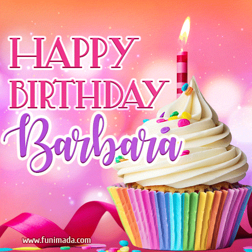 gif buon compleanno happy birthday Barbara torta candeline