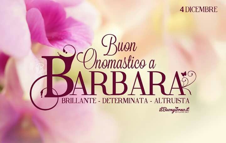 immagini cartoline buon onomastico Barbara fiori